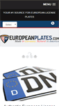 Mobile Screenshot of europeanplates.com