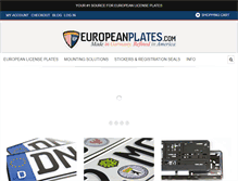 Tablet Screenshot of europeanplates.com